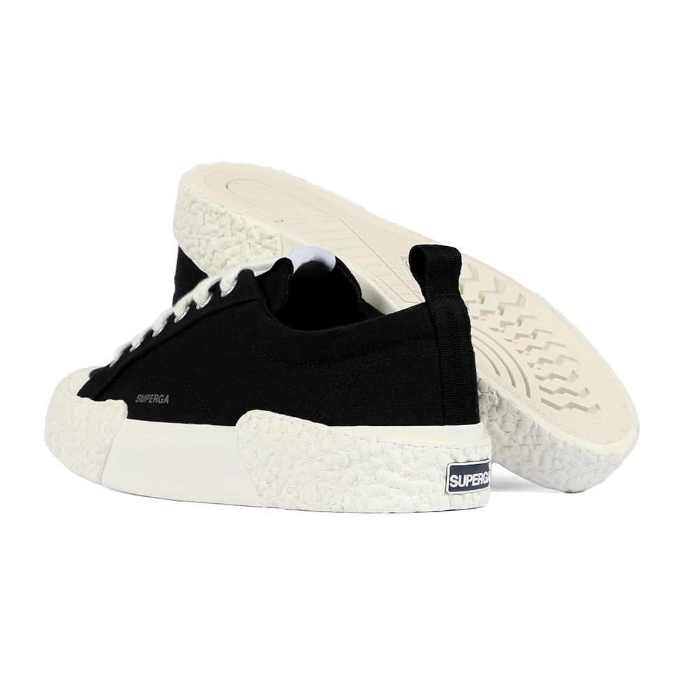 Superga 2660 Stripe Big Bumpers Black Off White
