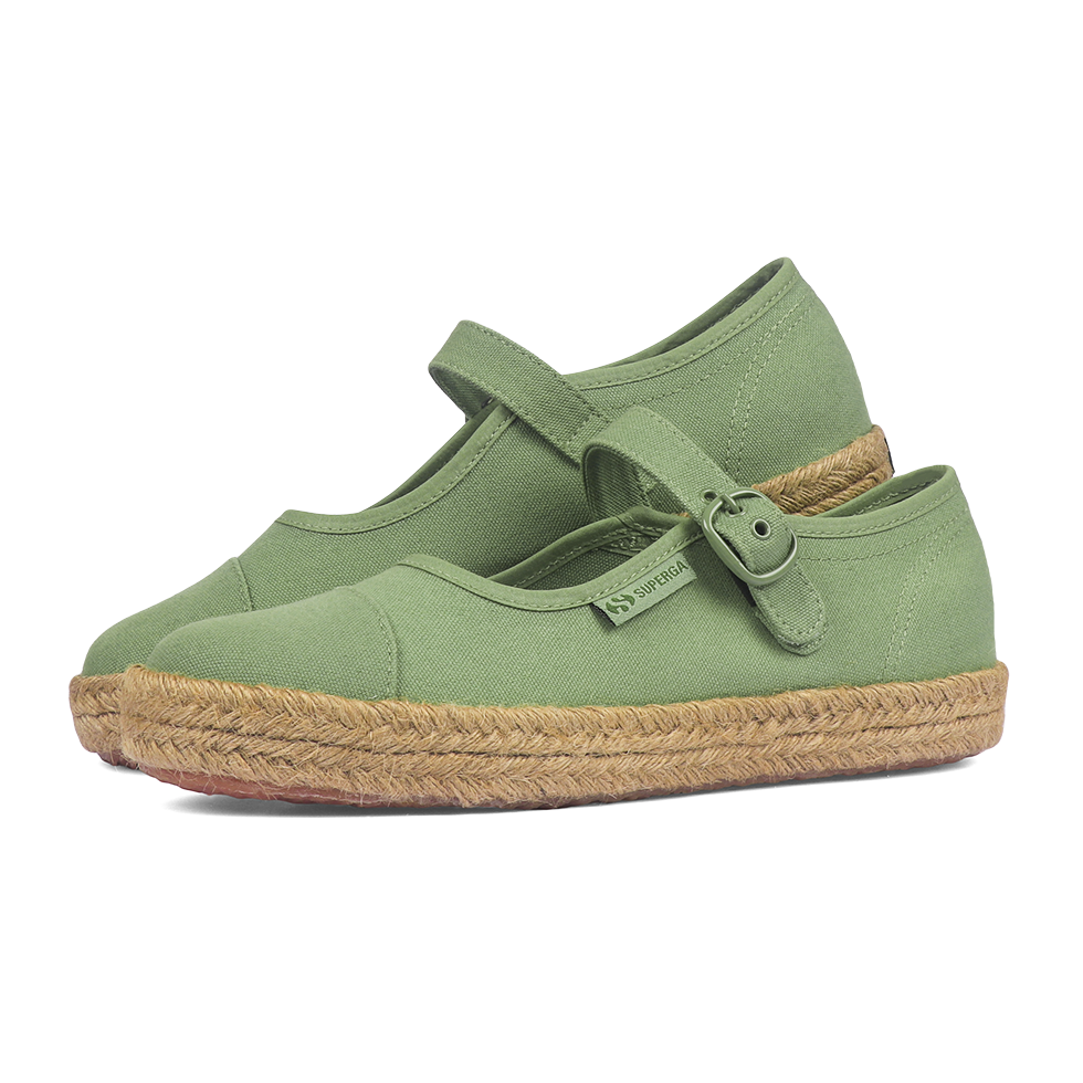 Superga x Drea Chong 2601 Mary Jane Green Safari