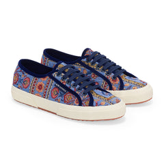 Superga 2750 Tapestry Blue Purple Off White