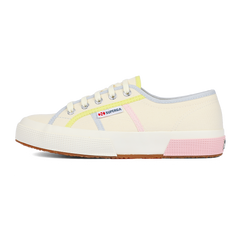 Superga 2750 Colourblocking Beige Natural Lime Pink