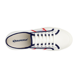 Superga 2750 Colourblocking White Avorio Navy Red