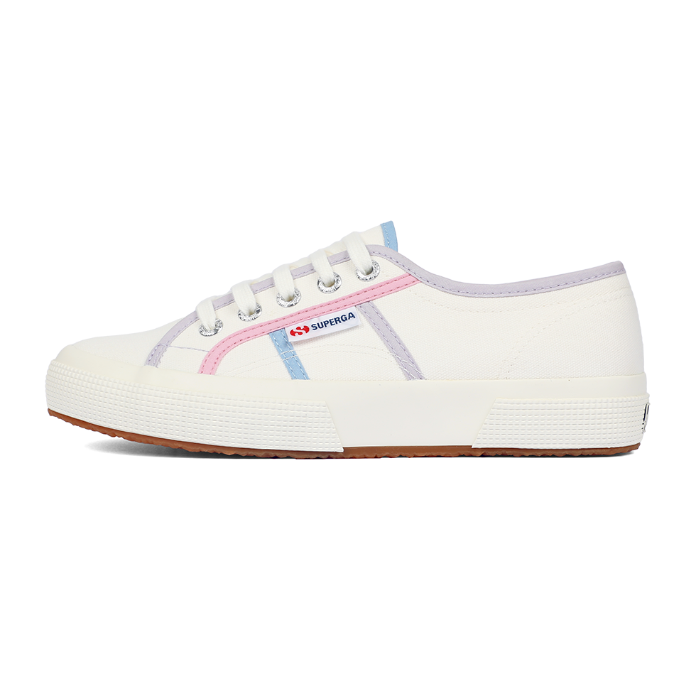 Superga 2750 Colourblocking White Avorio Pink Blue Light – Superga ...