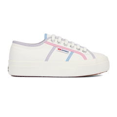 Superga 2740 Colourblocking White Avorio Pink Blue Light