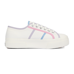 Superga 2740 Colourblocking White Avorio Pink Blue Light