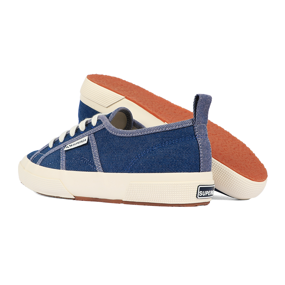 Superga Women's 2750 Cotton Denim Destroyed Sneaker - Vulcanized Rubber Sole, Classic Style
