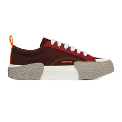 Superga 2660 Stripe Big Bumpers Block Brown Dark Red Crimson