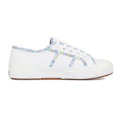 Superga 2750 Fun Flowers Bindings Blue Light