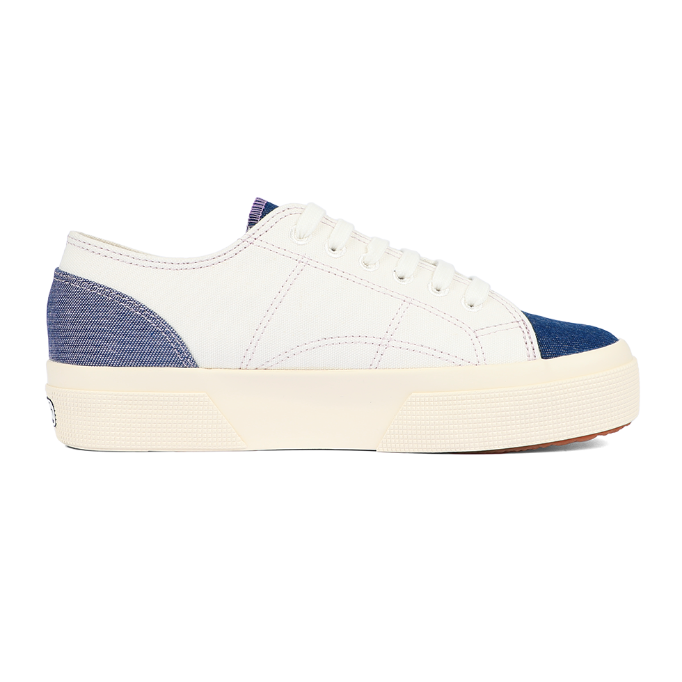 Superga ♡ Atiqa 2740 Platform Reverse Denim Blue Violet