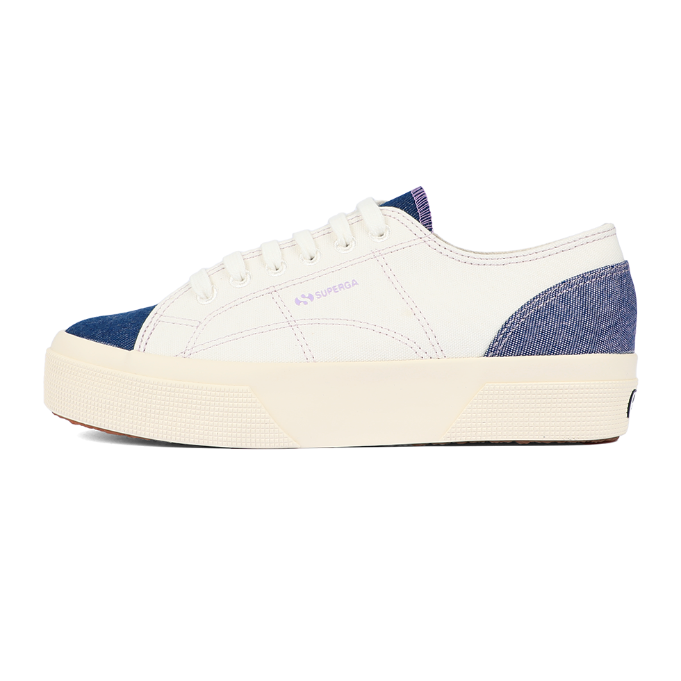 Superga ♡ Atiqa 2740 Platform Reverse Denim Blue Violet