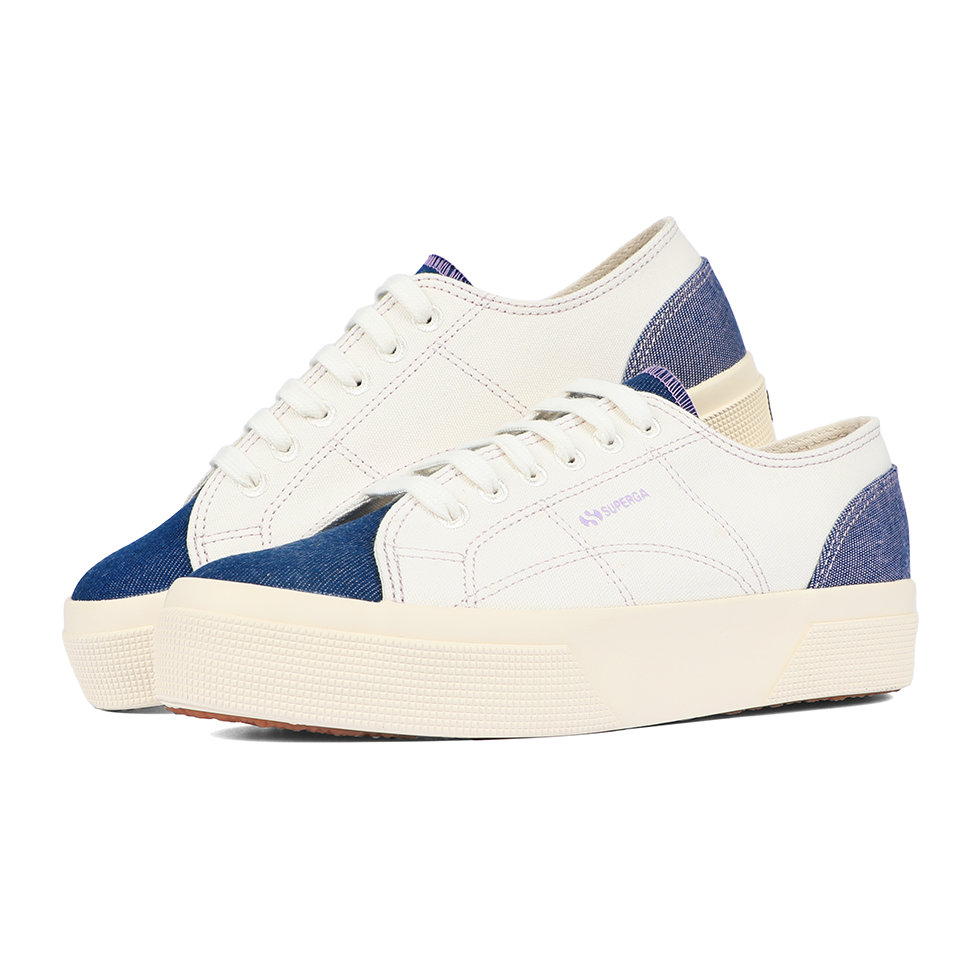 Superga ♡ Atiqa 2740 Platform Reverse Denim Blue Violet