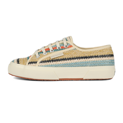 Superga 2750 Raffia  Lilla Multicolor Herringbone