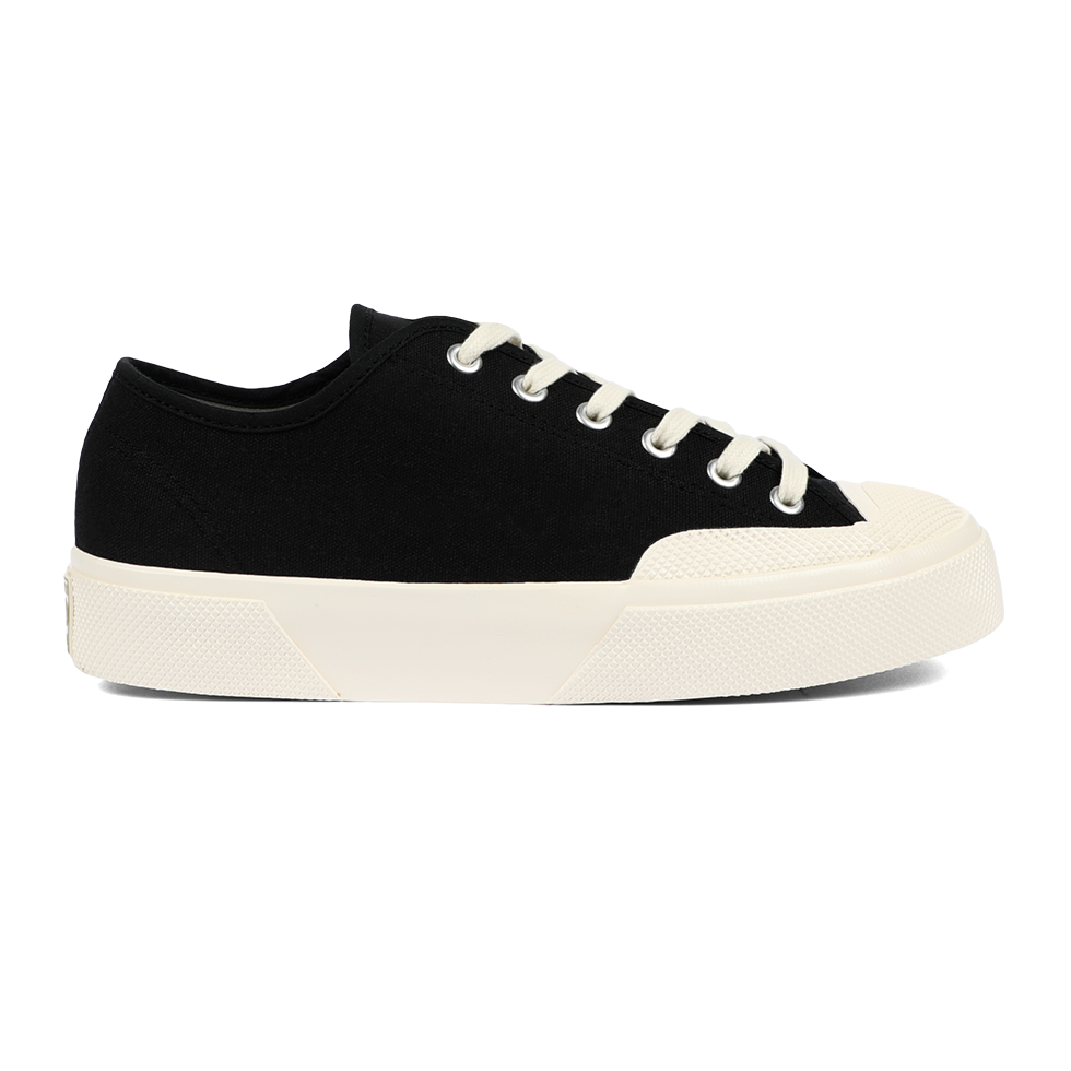 Artifact by Superga 2432 Collect Workwear Low Cut Cotton Canvas Black Off White