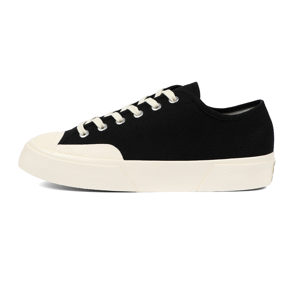 Artifact by Superga 2432 Collect Workwear Low Cut Cotton Canvas Black Off White