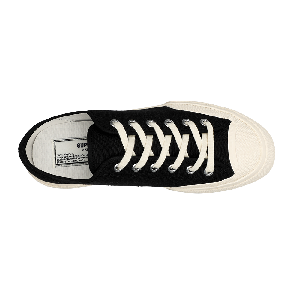 Artifact by Superga 2432 Collect Workwear Low Cut Cotton Canvas Black Off White