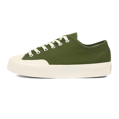 Artifact by Superga 2432 Collect Workwear Low Cut Cotton Canvas Green Off White