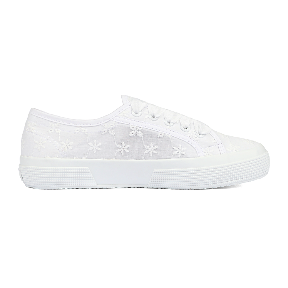 Superga 2750 Flower Sangallo Total White