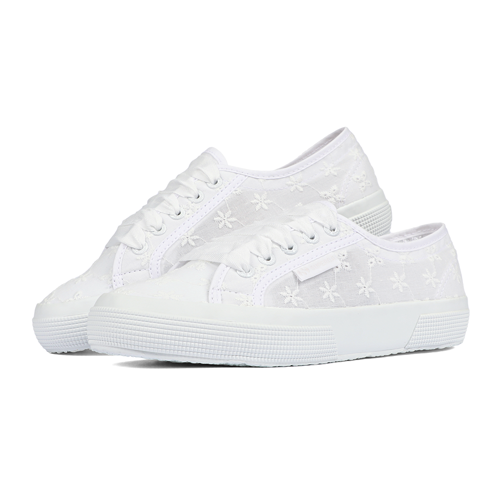 Superga 2750 Flower Sangallo Total White