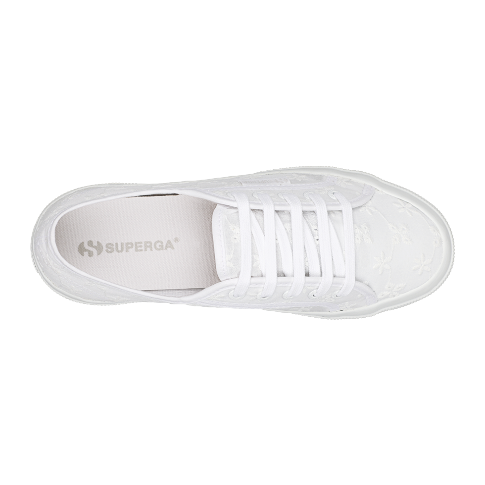 Superga 2750 Flower Sangallo Total White