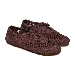 Superga 3021 Crochet Ballerina Brown Coffee