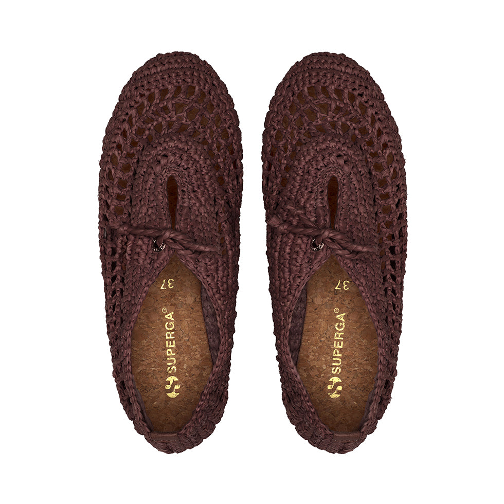Superga 3021 Crochet Ballerina Brown Coffee
