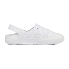 Superga 2933 Sling Back Flower Sangallo Total White