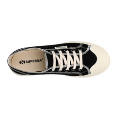 Superga 2294 Drill Overlock Stitching Black Off White