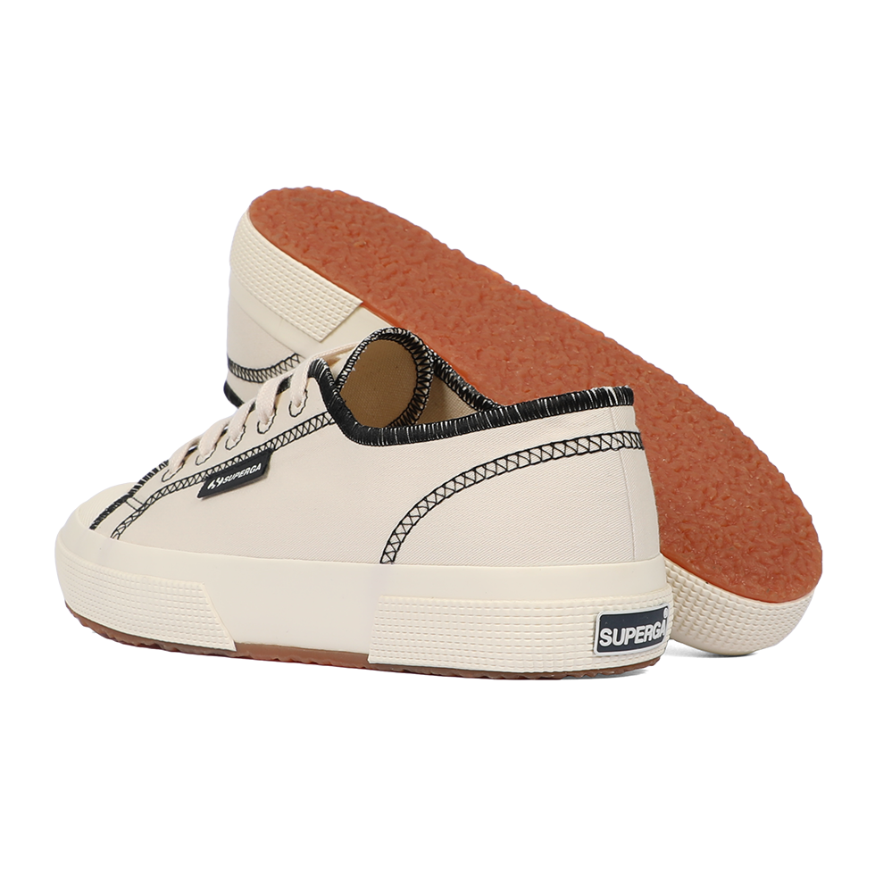 Superga 2294 Drill Overlock Stitching Raw Off White