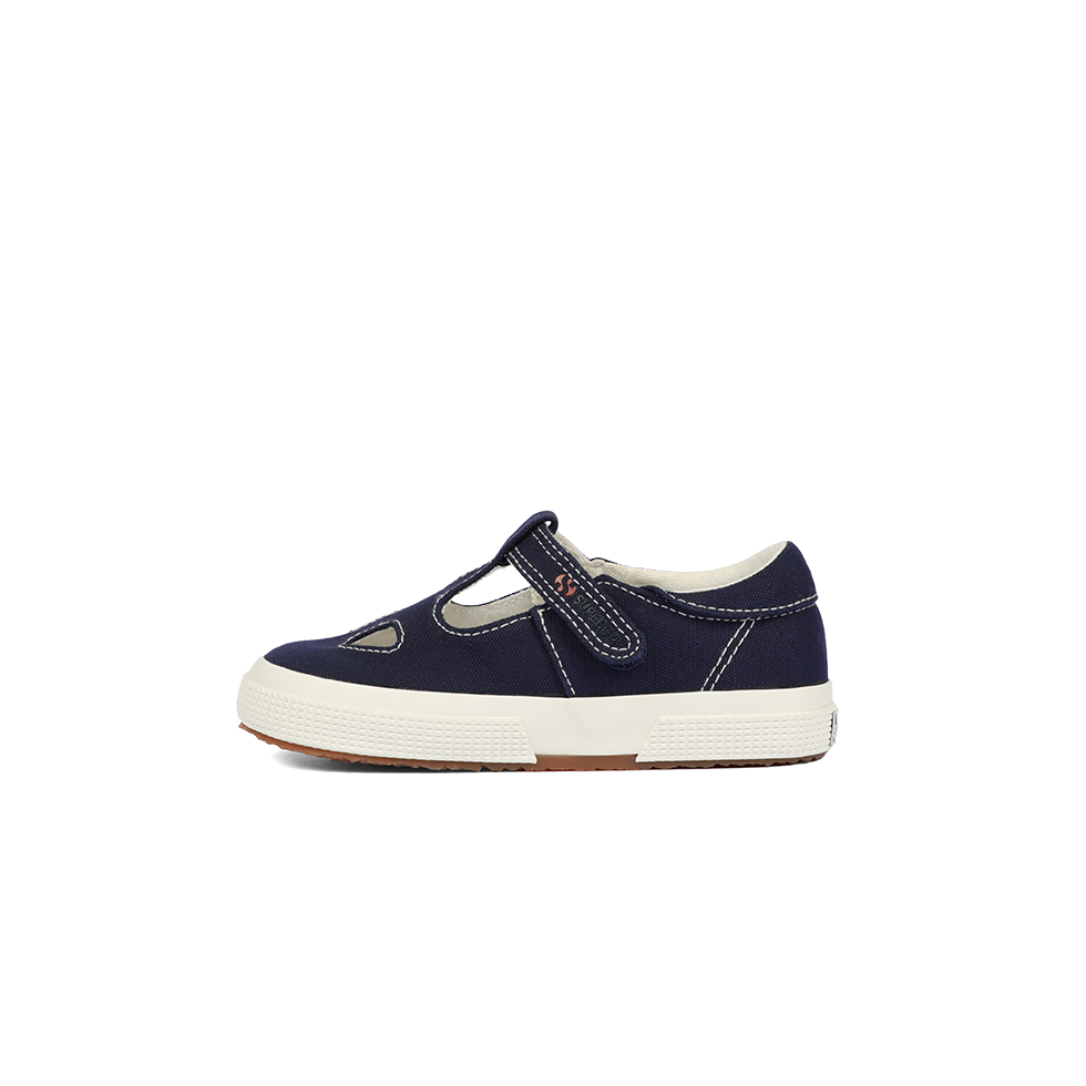 Superga 2662 Junior Cotton Eyes Blue Navy Full Avorio