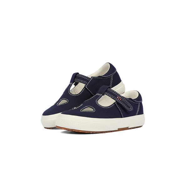 Superga 2662 Junior Cotton Eyes Blue Navy Full Avorio