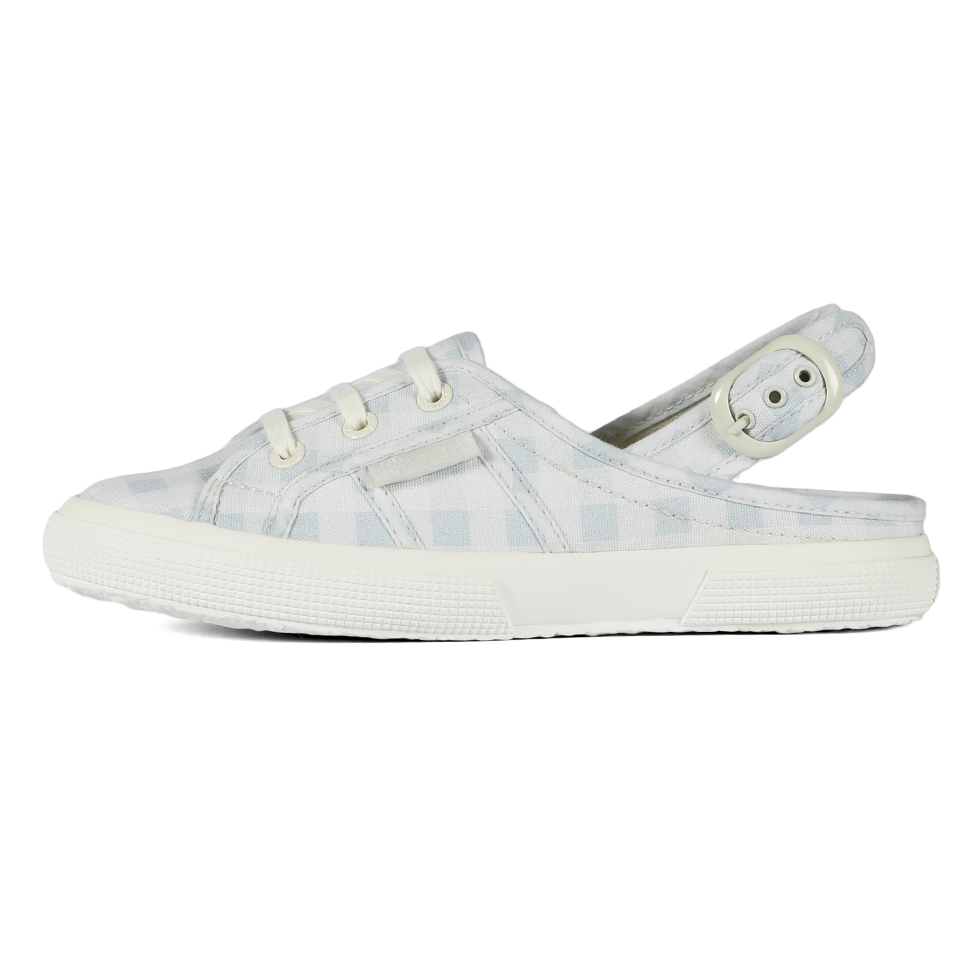 Superga X Drea Chong 2933 Sling Back Print Blue Check