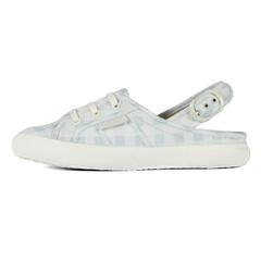 Superga X Drea Chong 2933 Sling Back Print Blue Check