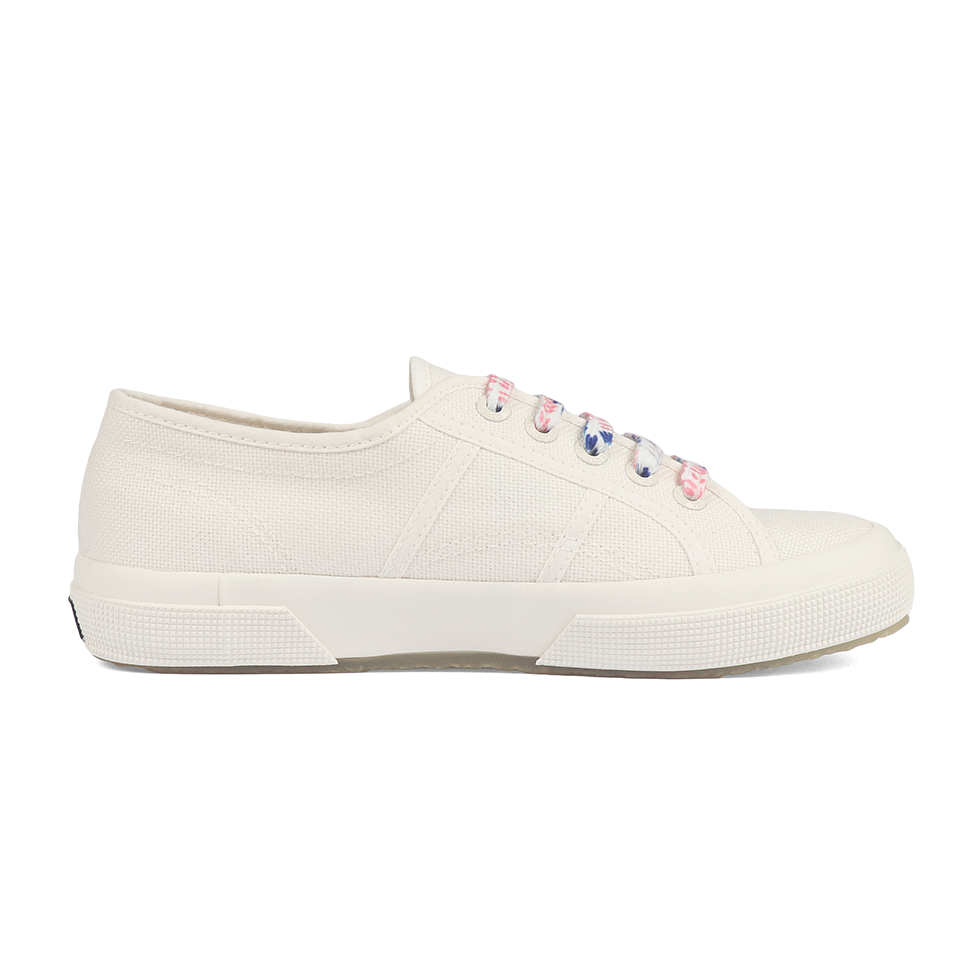 Superga 2750 Jellysole Flowers White Avorio Blue Pink