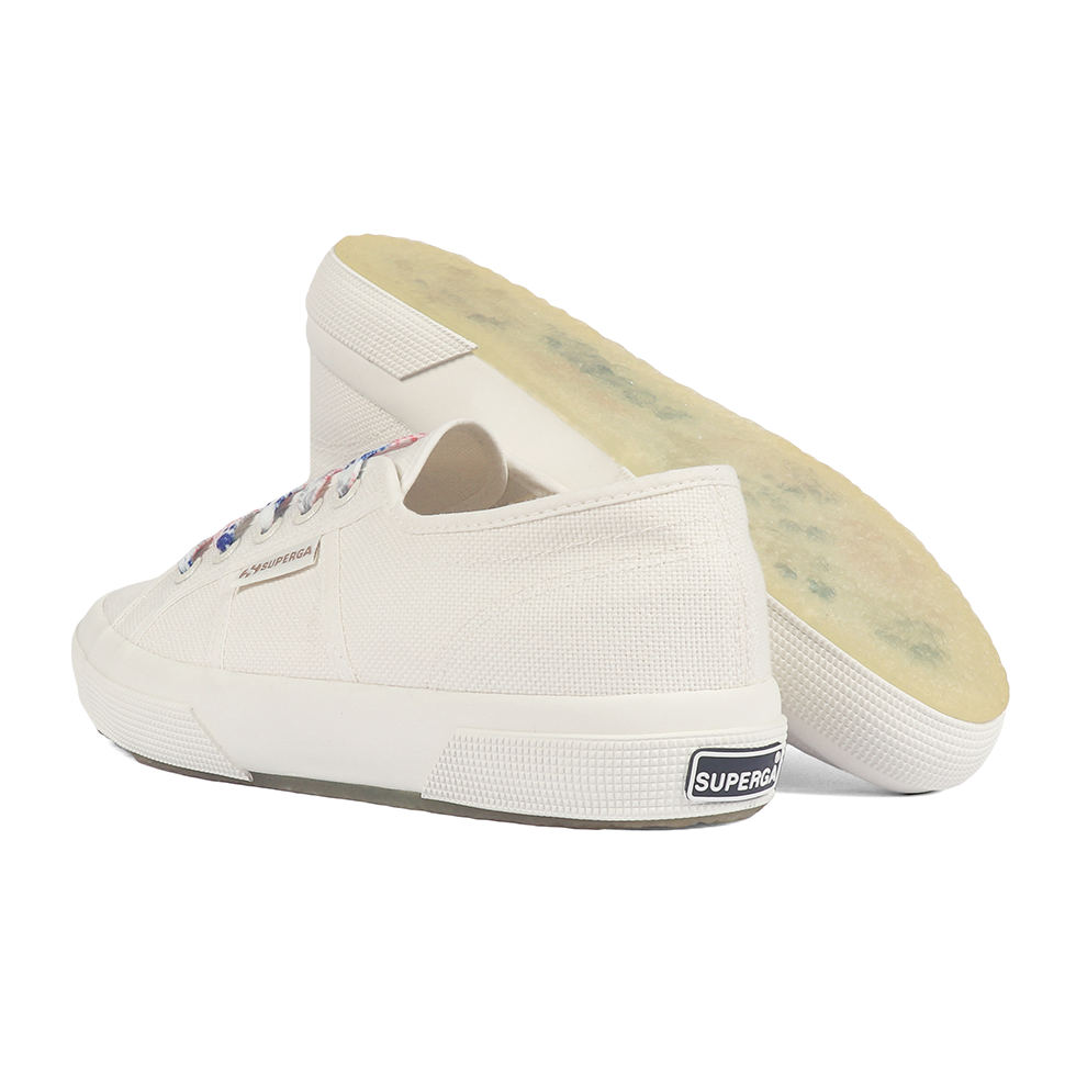 Superga 2750 Jellysole Flowers White Avorio Blue Pink