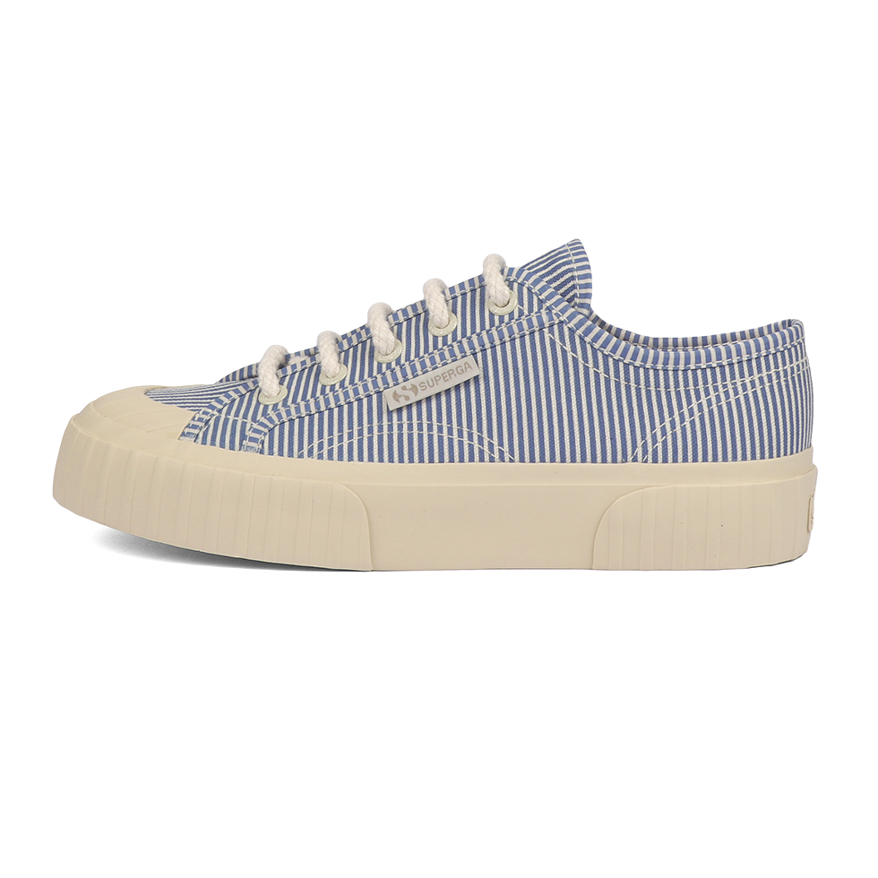 Superga x Drea Chong 2630 Stripe Cobalt Blue