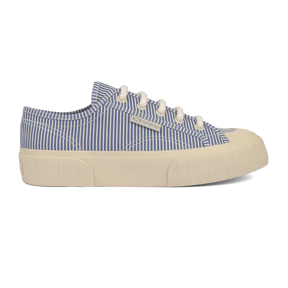 Superga x Drea Chong 2630 Stripe Cobalt Blue