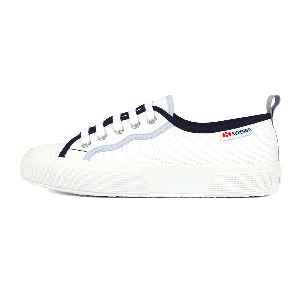 Superga 2750 Curly Bindings Shaded Blue