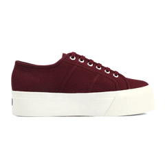 Superga 2790 Flatform Red Bordeaux Full Avorio