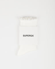 Superga Ruffle Socks White