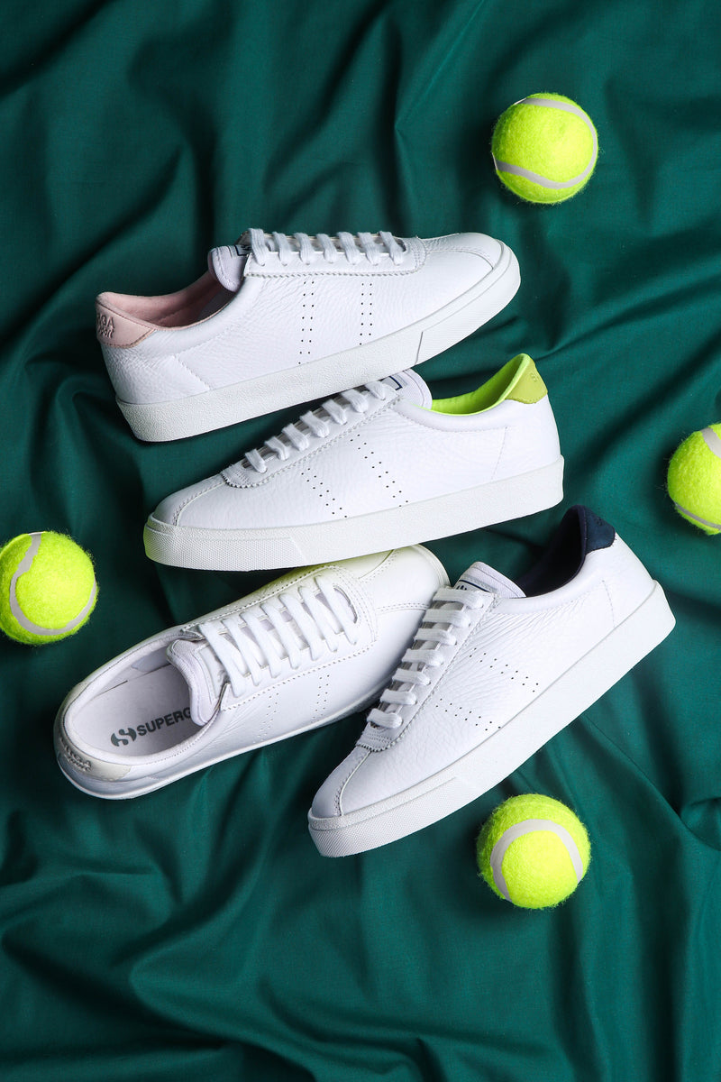 Superga 2843 Club S Leather White-Yellow