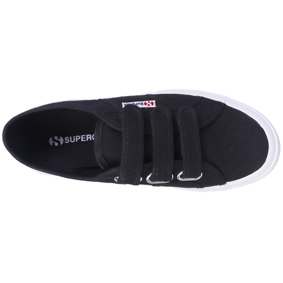 Superga Strap Black Full White