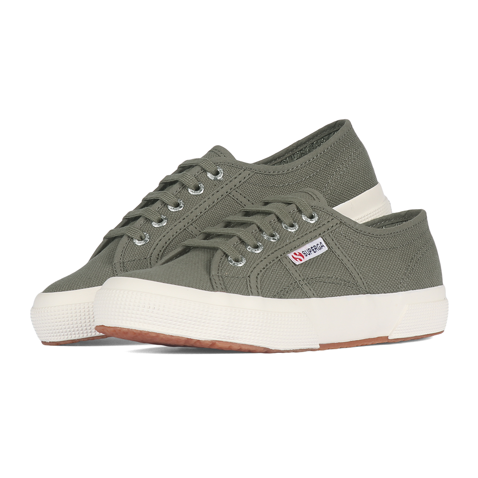 Superga Classic 2750 Green Safari Full Avorio