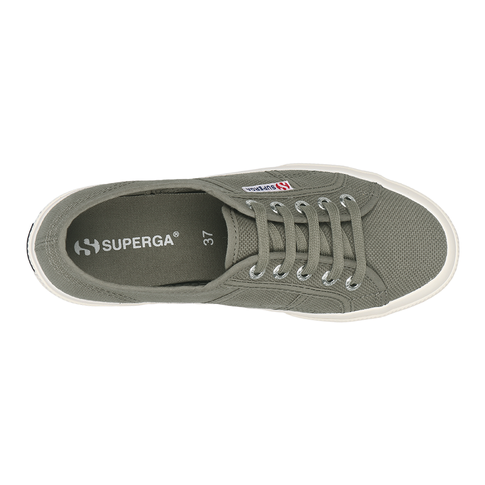 Superga Classic 2750 Green Safari Full Avorio