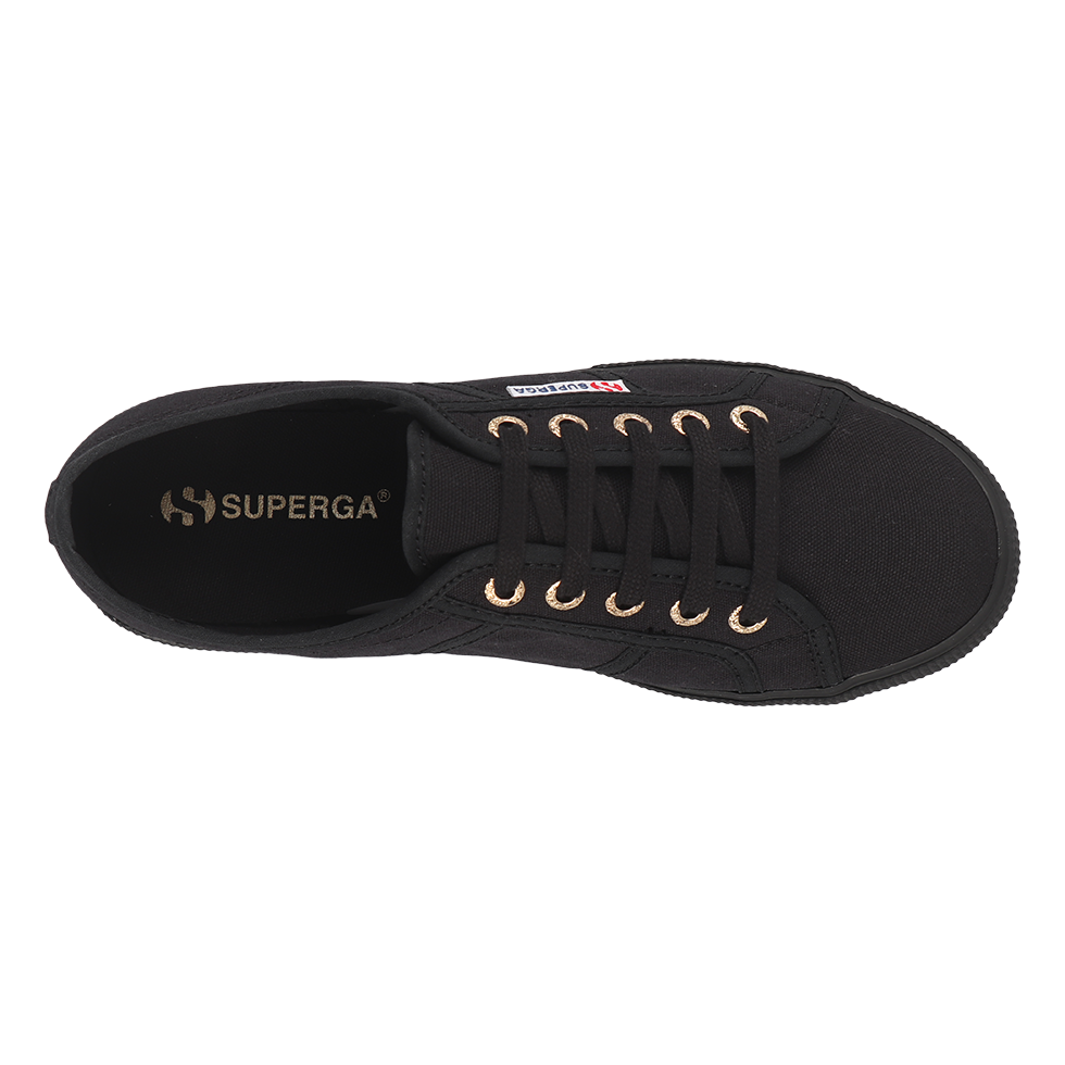 Superga 2950 Black-Pale Gold