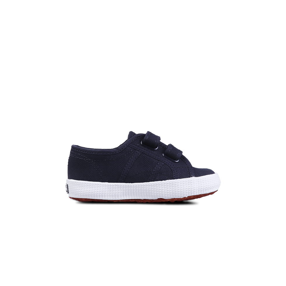 Superga Junior Strap Navy Full White