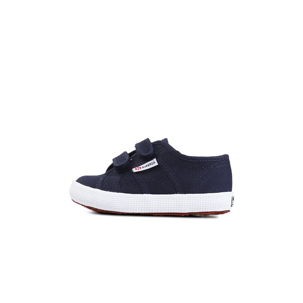 Superga Junior Strap Navy Full White