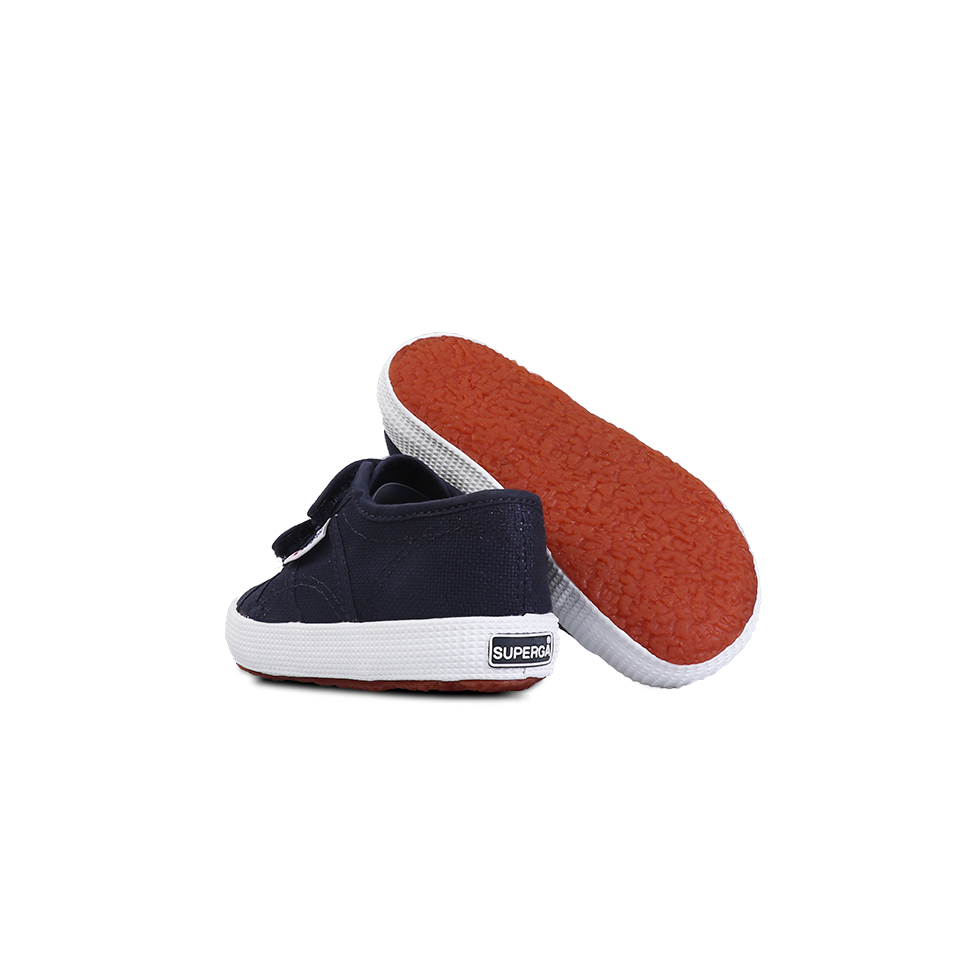 Superga Junior Strap Navy Full White