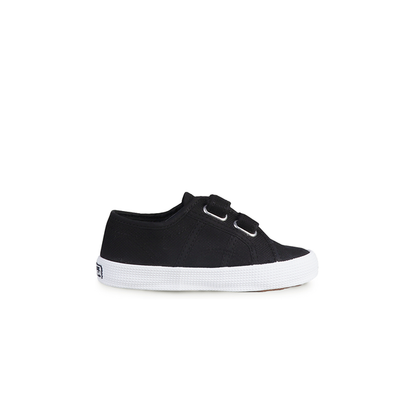 Superga Junior Strap Black-Full White