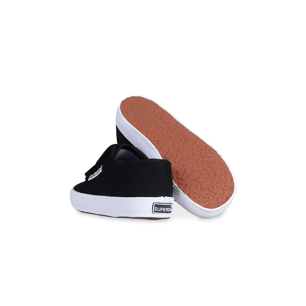 Superga Junior Strap Black-Full White