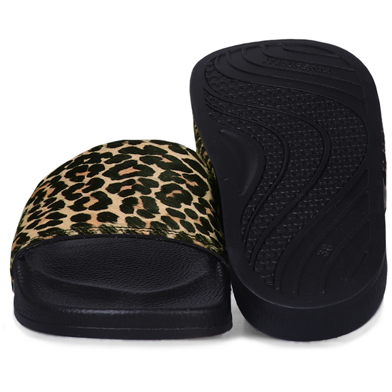 Superga Slides Black-Leopard