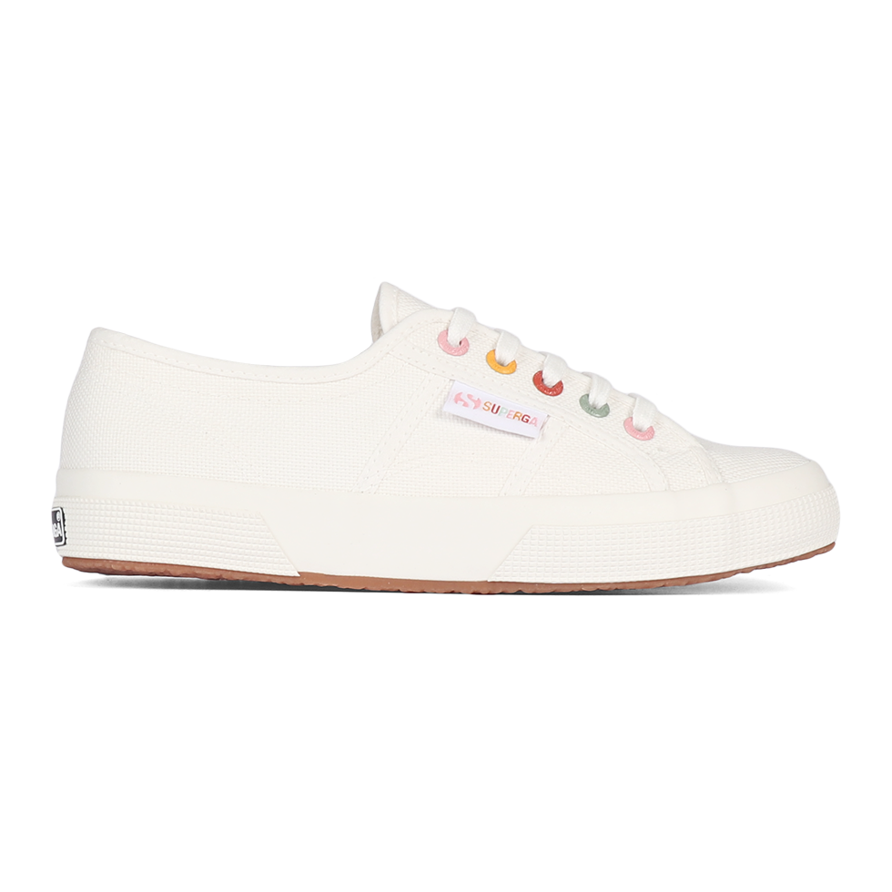 Superga 2750 Rainbow Eyelets White Avorio Groovy